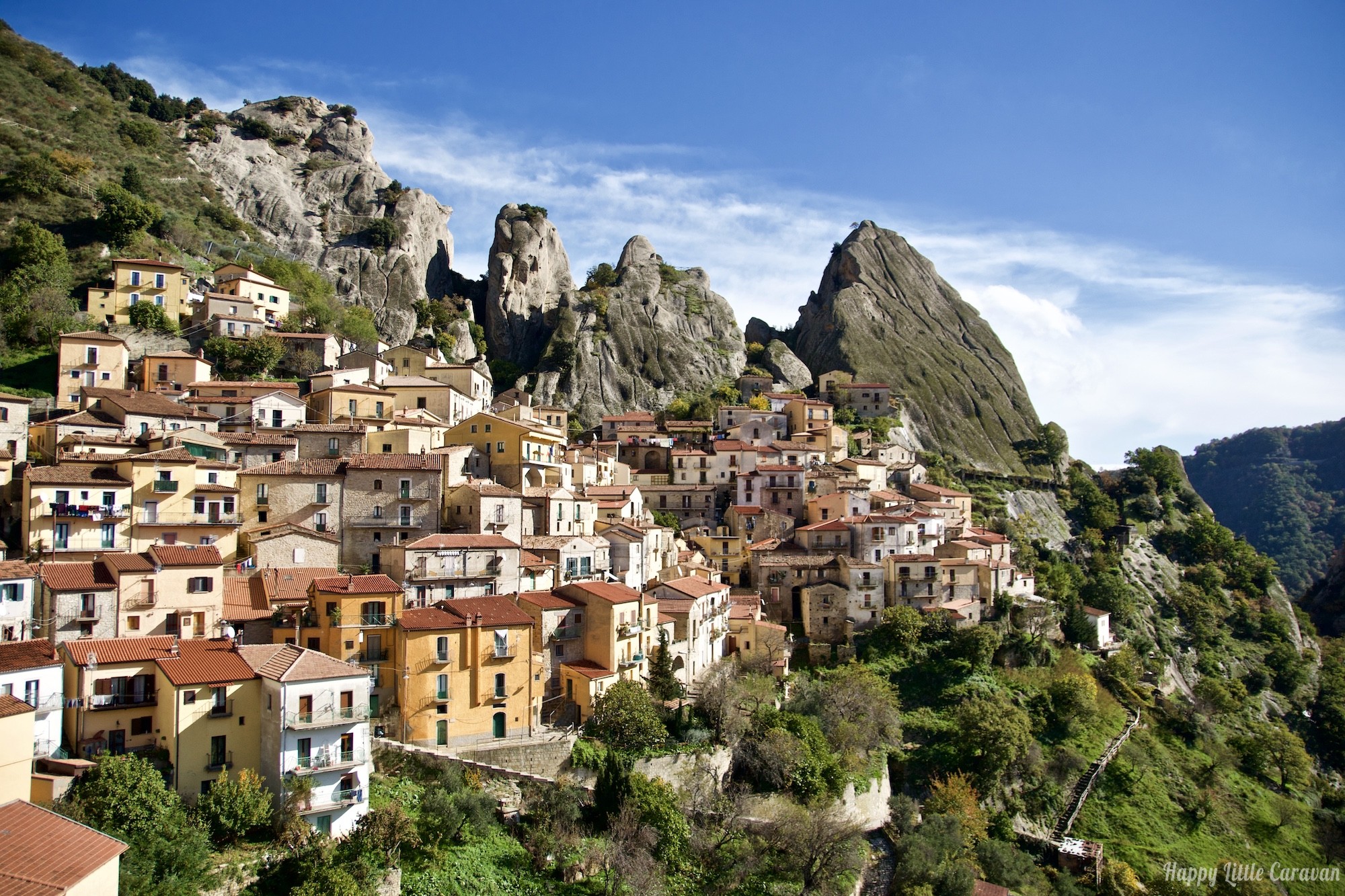 Vue sur Castelmezzano, Basilicate Italie